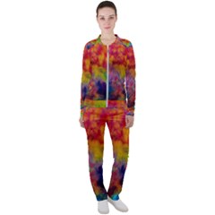Colorful Watercolors Texture                                                   Casual Jacket And Pants Set by LalyLauraFLM