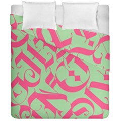 Pattern Ornament Gothic Style Elegant Font Tattoos Duvet Cover Double Side (california King Size) by Amaryn4rt