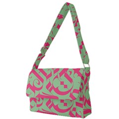 Pattern Ornament Gothic Style Elegant Font Tattoos Full Print Messenger Bag (l) by Amaryn4rt