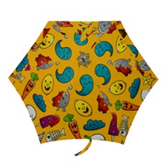 Graffiti Characters Seamless Ornament Mini Folding Umbrellas by Amaryn4rt