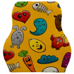 Graffiti Characters Seamless Ornament Car Seat Velour Cushion  by Amaryn4rt