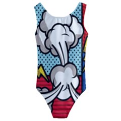 Rays Smoke Pop Art Style Vector Illustration Kids  Cut-out Back One Piece Swimsuit by Amaryn4rt