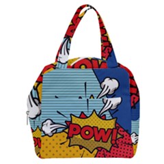 Pow Word Pop Art Style Expression Vector Boxy Hand Bag by Amaryn4rt