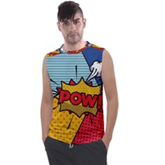 Pow Word Pop Art Style Expression Vector Men s Regular Tank Top by Amaryn4rt