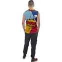 Pow Word Pop Art Style Expression Vector Men s Regular Tank Top View2