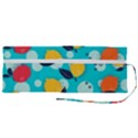 Pop Art Style Citrus Seamless Pattern Roll Up Canvas Pencil Holder (M) View2