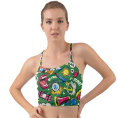 Pop Art Colorful Seamless Pattern Mini Tank Bikini Top by Amaryn4rt