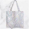 Abstract Colorful Topographic Map Design Vector Zipper Grocery Tote Bag View2