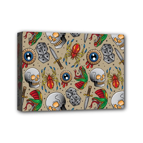 Tattoo Pattern Mini Canvas 7  X 5  (stretched) by Amaryn4rt