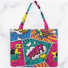 Comic Colorful Seamless Pattern Mini Tote Bag by Amaryn4rt