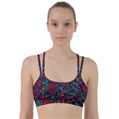 Vintage Flash Tattoos Designs Seamless Pattern Line Them Up Sports Bra by Amaryn4rt