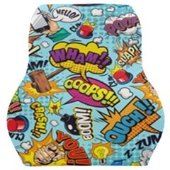 Comic Elements Colorful Seamless Pattern Car Seat Back Cushion  by Amaryn4rt
