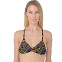 Graffiti Word Seamless Pattern Reversible Tri Bikini Top View3