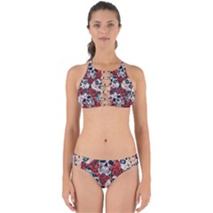 Vintage Day Dead Seamless Pattern Perfectly Cut Out Bikini Set by Amaryn4rt