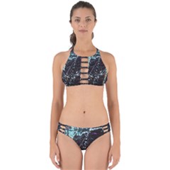 Abstract Colorful Texture Perfectly Cut Out Bikini Set by Amaryn4rt