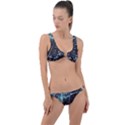 Abstract Colorful Texture Ring Detail Crop Bikini Set View1