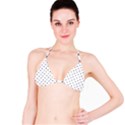 Vintage Car Motif Prin Pattern 2001 Bikini Top View1