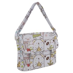 Cute-baby-animals-seamless-pattern Buckle Messenger Bag by Sobalvarro