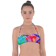 Crazy Graffiti Halter Bandeau Bikini Top by essentialimage