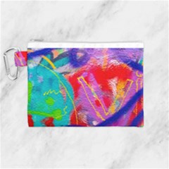 Crazy Graffiti Canvas Cosmetic Bag (medium) by essentialimage