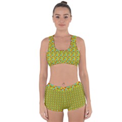 Lemon And Yellow Racerback Boyleg Bikini Set by Sparkle
