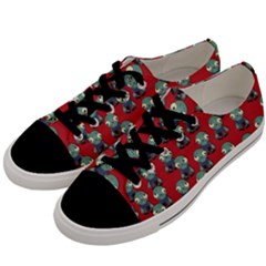 Zombie Virus Men s Low Top Canvas Sneakers by helendesigns