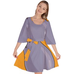 Eggplant Fresh Health Velour Kimono Dress by Mariart