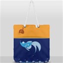 Fish Water Fisherman Full Print Rope Handle Tote (Large) View2