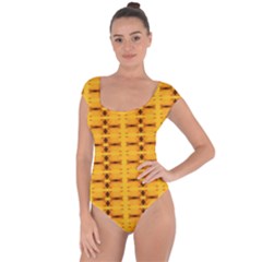 Digital Illusion Short Sleeve Leotard  by Sparkle