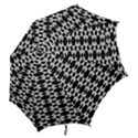 Black And White Triangles Hook Handle Umbrellas (Large) View2