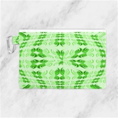 Digital Illusion Canvas Cosmetic Bag (large) by Sparkle