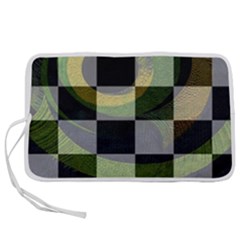 Circle Checks Pen Storage Case (l) by Sparkle