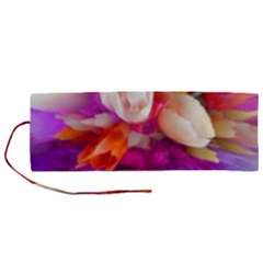 Poppy Flower Roll Up Canvas Pencil Holder (m) by Sparkle