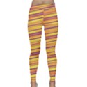 Orange Strips Classic Yoga Leggings View1