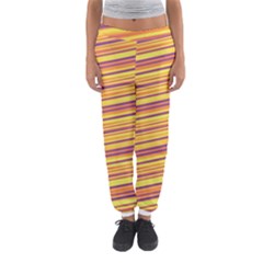Orange Strips Women s Jogger Sweatpants by Sparkle