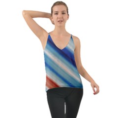Blue White Chiffon Cami by Sparkle