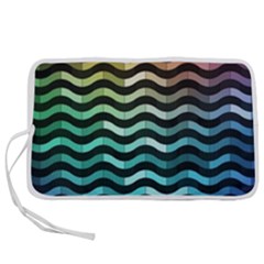 Digital Waves Pen Storage Case (m) by Sparkle