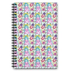 Blue Haired Girl Pattern Blue 5 5  X 8 5  Notebook by snowwhitegirl