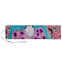 Blue Haired Girl Wall Roll Up Canvas Pencil Holder (l) by snowwhitegirl