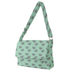 Zodiac Bat Pink Mint Full Print Messenger Bag (l) by snowwhitegirl