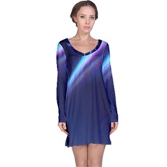 Light Fleeting Man s Sky Magic Long Sleeve Nightdress by Mariart