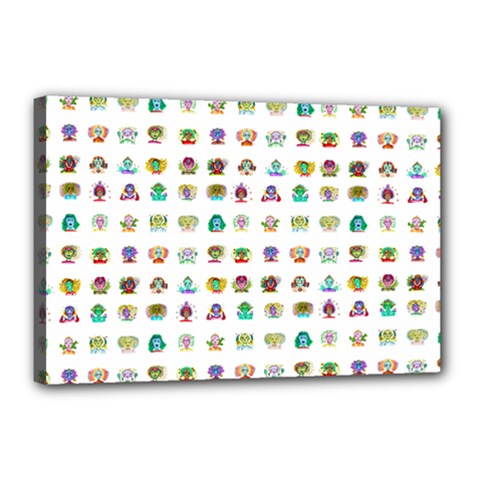 All The Aliens Teeny Canvas 18  X 12  (stretched) by ArtByAng