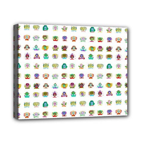 All The Aliens Teeny Canvas 10  X 8  (stretched) by ArtByAng