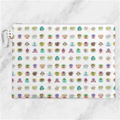 All The Aliens Teeny Canvas Cosmetic Bag (xxl) by ArtByAng