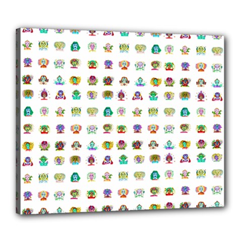 All The Aliens Teeny Canvas 24  X 20  (stretched) by ArtByAng