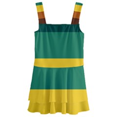 Retro 80s Kids  Layered Skirt Swimsuit by tmsartbazaar