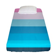 Sea And Sunset Fitted Sheet (single Size) by tmsartbazaar