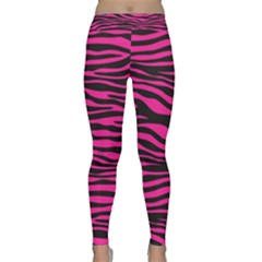 Pink Zebra Classic Yoga Leggings by Angelandspot