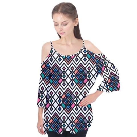 Boho Geometric Flutter Tees by tmsartbazaar
