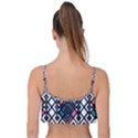 Boho Geometric Frill Bikini Top View2